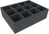 FSMEPQ100BO 100 mm Full-Size foam tray with 12 compartments