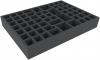AYMENB060BO 420 mm x 300 mm x 60 mm foam tray for board games - 62 compartments