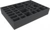 AYMENC075BO 420 mm x 300 mm x 60 mm foam tray for board games - 41 compartments