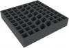 AGMEAL055BO 295 mm x 295 mm x 55 mm foam tray with 68 compartments for board game boxes