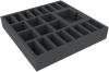 AGMEOB050BO 295 mm x 295 mm x 50 mm foam tray for board games - 23 compartments