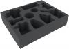 FSMECU075BO 75 mm foam tray with 10 compartments for Rising Sun - big miniatures