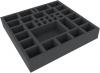 BSMEAF050BO 290 mm x 290 mm x 50 mm foam tray for board games - 34 compartments