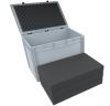 ED 64/42 HG Eurocontainer Case / Euro Box 600 x 400 x 435 mm inclusive pick and pluck foam 5