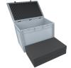 ED 64/42 HG Eurocontainer Case / Euro Box 600 x 400 x 435 mm inclusive pick and pluck foam 6