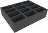 FSMEEY085BO 85 mm Full-Size foam tray with 12 compartments