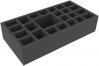 DKMEPU065BO 300 mm x 150 mm x 65 mm foam tray for board games - 24 compartments