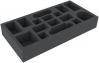 DKMEPV045BO 300 mm x 150 mm x 45 mm foam tray for board games - 16 compartments
