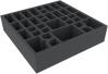 AGMEQH070BO 295 mm x 295 mm x 70 mm foam tray for board games - 36 compartments