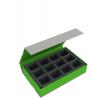 Feldherr Magnetic Box green for Necromunda: Underhive - 12 compartments
