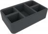 HSMEJK070BO 70 mm Half-Size foam tray with 5 compartments