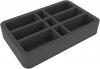 HSBI050BO 50 mm Half-Size foam tray with 9 compartments