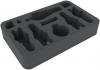 HSHD050BO 50 mm (2 inches) half-size foam tray for Dropfleet Commander - UCM Battleship and Cruisers + FREE capsule for pegs