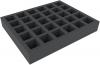 FSMEOV050BO 50 mm Full-Size foam tray with 30 compartments