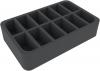 HSMECP060BO 60 mm (2.4 inches) half-size foam tray with 12 slots
