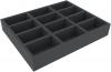 FSMEEY055BO 55 mm Full-Size foam tray with 12 compartments