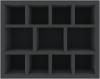 FSMEPS100BO 100 mm Full-Size foam tray with 11 compartments