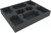 FSMEQZ050BO 50 mm Full-Size foam tray with 8 compartments