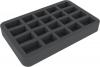 Half-size Figure Foam Tray with 20 slots for The Walking Dead: All Out War Miniatures Game Core Set.
