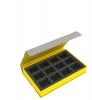 Feldherr magnetic box yellow for Necromunda: Underhive - 12 compartments