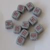 Order Dice - Grey with Red