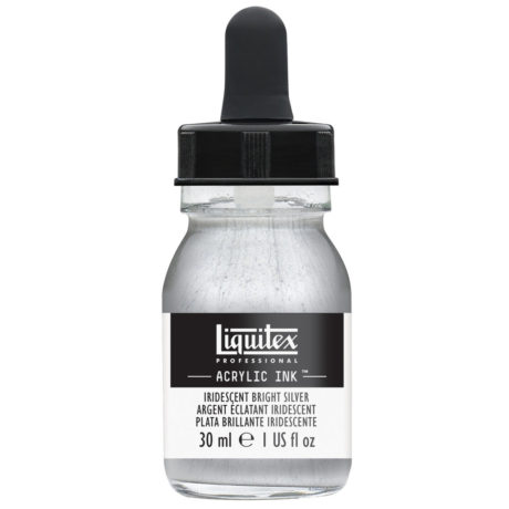 Liquitex Pro Acrylic Ink 30ml - Iridescent Bright Silver