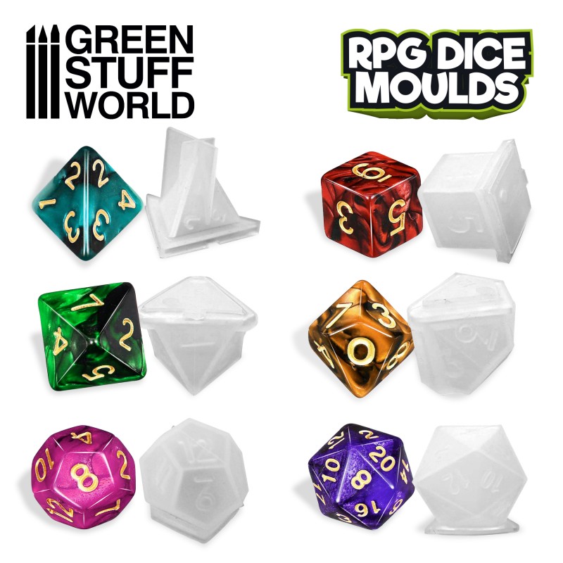 RPG Dice Moulds - Silicone Molds