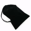 Large Suede Dice Bags Black (pack of 10)