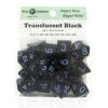 Translucent Black/Light Blue Poly 15 Set Dice