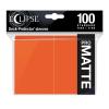 Eclipse Matte Standard Sleeves: Pumpkin Orange (100)