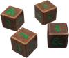Heavy Metal Fall 21 Copper and Green D6 Dice Set for Dungeons & Dragons DDN