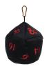 Dungeons & Dragons Black and Red D20 Plush Dice Bag