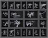 FS050A077 FELDHERR FOAM TRAY FOR SPACE MARINES - 22 COMPARTMENTS