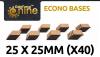 GF9 Econo Bases 25x25mm (x40)