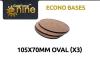 GF9 Econo Bases 105x70mm Oval (x3)