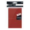 PRO-Matte Standard Sleeves: Red (100)