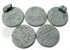 Beveled Edge: 40mm Ruined Temple Bases (5)