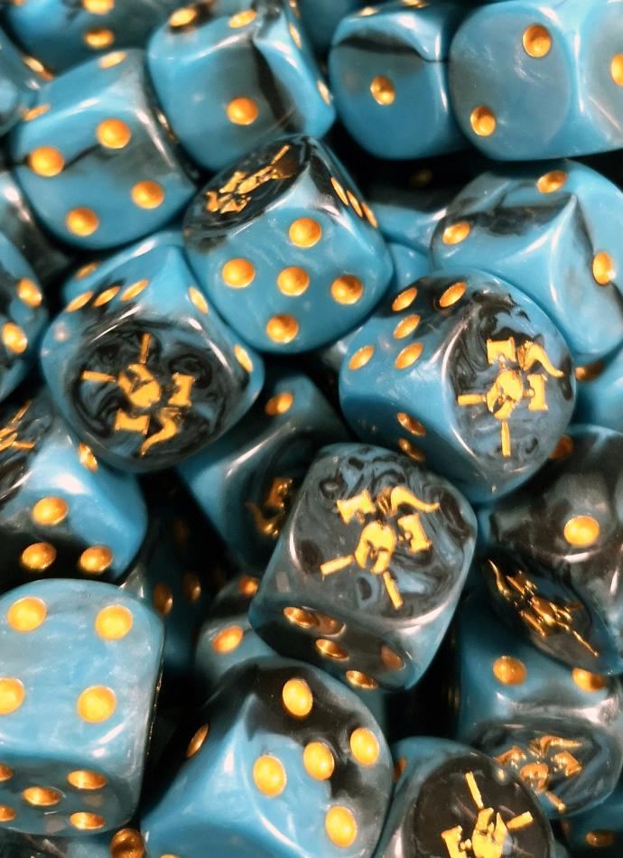Facehammer Dice Arcane Justice Pearlescent X 10