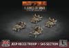 Jeep Recce Troop/SAS Section (4x Plastic)