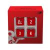 Heavy Metal Red And White D6 Dice Set: Dungeons & Dragons DDN