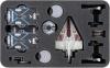 HSMFAT050BO FELDHERR FOAM TRAY FOR STAR WARS ARMADA: 2 CONSULAR-CLASS CRUISER + 1 ACCLAMATOR-CLASS ASSAULT SHIP