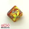 Toxic Ooze Dice Yellow/Red Bag of 10 D10 (00-90)