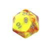 Toxic Ooze Dice Yellow/Red Bag of 10 D20 (1-20)