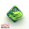 Toxic Chemical Dice Orange/Green Bag of 10 D10 (0-9)