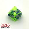 Toxic Chemical Dice Orange/Green Bag of 10 D10 (00-90)