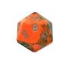 Toxic Chemical Dice Orange/Green Bag of 10 D20 (1-20)