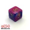 Toxic Acid Dice Purple/Blue Bag of 10 D6