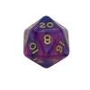 Toxic Acid Dice Purple/Blue Bag of 10 D20 (1-20)
