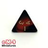 Oblivion Dice Opaque Black/RED Bag of 10 D4