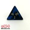 Oblivion Dice Opaque Black/BLUE Bag of 10 D4